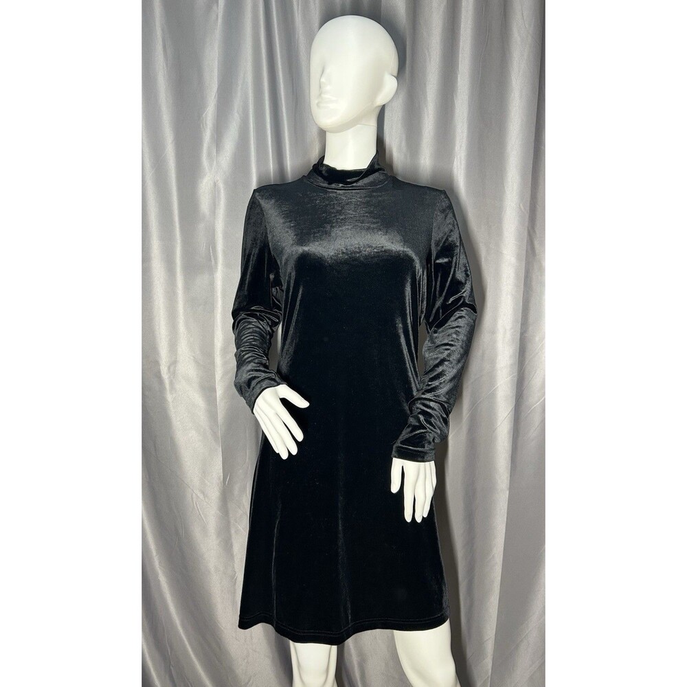 Vintage Limited America Women’s black velvet Cocktail dress stretch size M